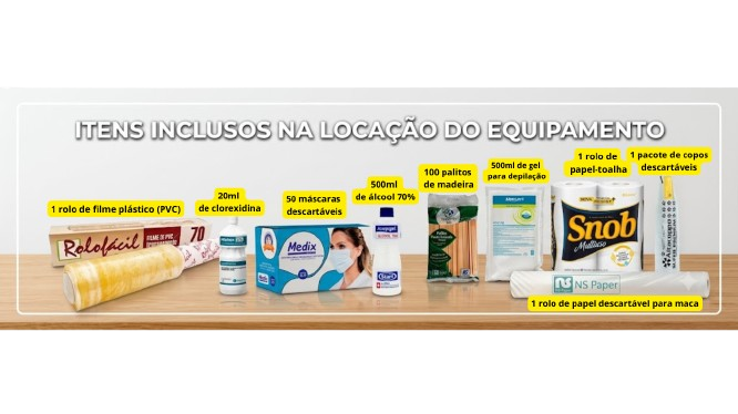 Kit completo incluso na locação
